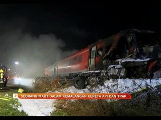Seorang maut dalam kemalangan kereta api dan trak