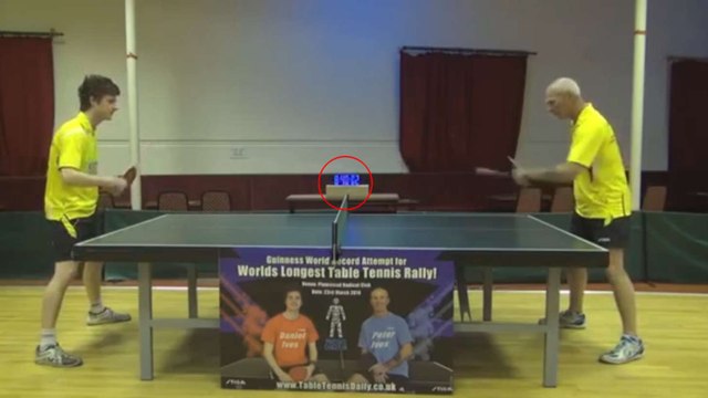 Ping Pong : Ils battent le record du monde de l'échange le plus long après  plus de 8 heures - Vidéo Dailymotion