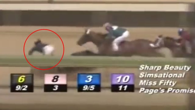 Une impressionnante chute lors d'une course de chevaux aux États-Unis