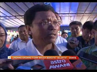 Undang-undang tidak boleh bersifat selektif - Shafie