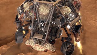 Una piedra marciana se 'sube' al rover Perseverance de la NASA