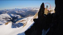 Du slackline impressionnant au coeur des Alpes