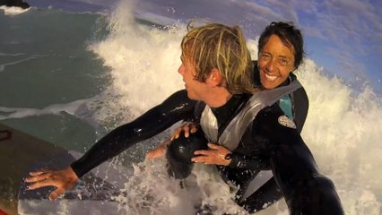 Paraplégique, Pascale Honore a réalisé son rêve de surfer