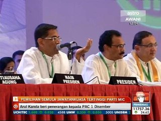 Pemilihan semula jawatankuasa tertinggi parti MIC