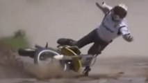 FMX fail : Une terrible chute la tête la première