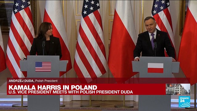 REPLAY: US Vice President Kamala Harris and Polish President Andrzej Duda hold press conference