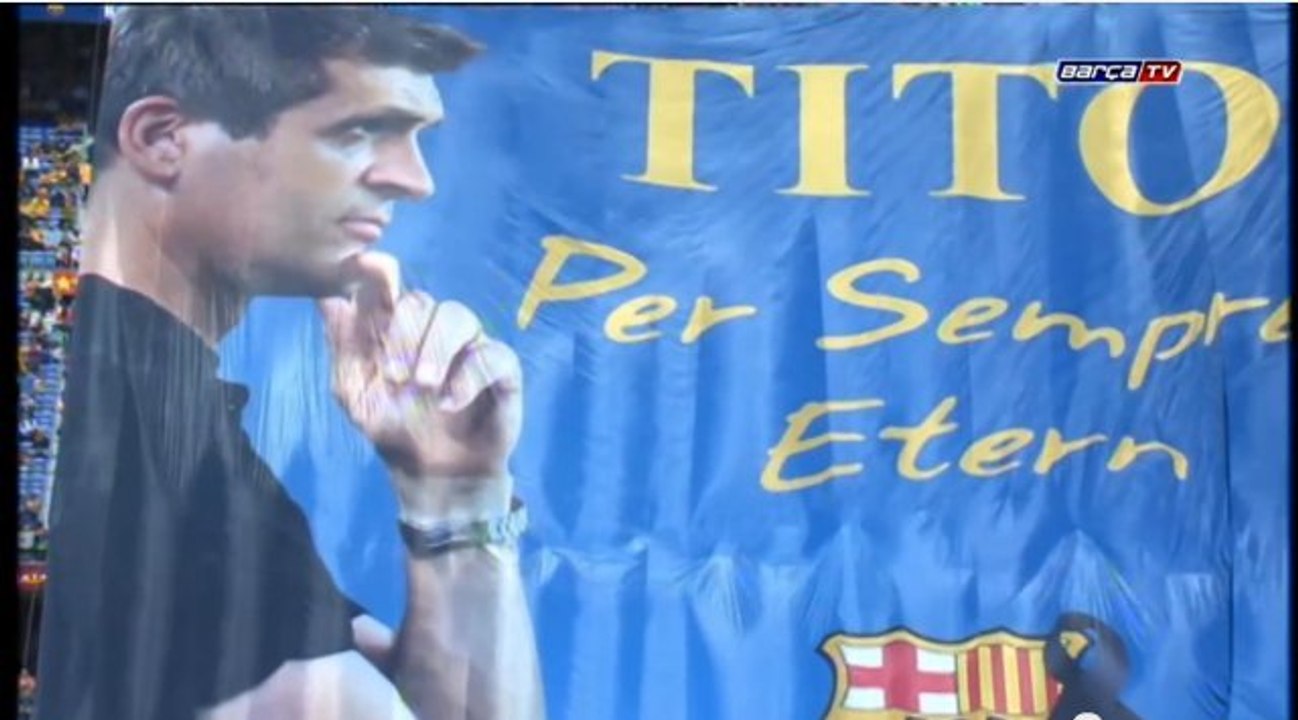 FC Barcelone : L'émouvant hommage à Tito Vilanova des joueurs et du public du Camp Nou