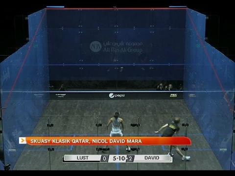 Skuasy Klasik Qatar: Nicol David mara tundukkan Victoria Lust