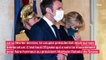 Brigitte Macron : Cette robe fendue XXL de gala qui lui donne du fil à retordre sur les marches de l'Élysée... Son époux Emmanuel Macron lui vient en aide !