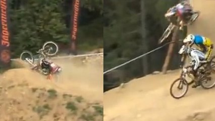 Mountain Bike : Michal Marosi chute lourdement avant de gagner la course magnifiquement