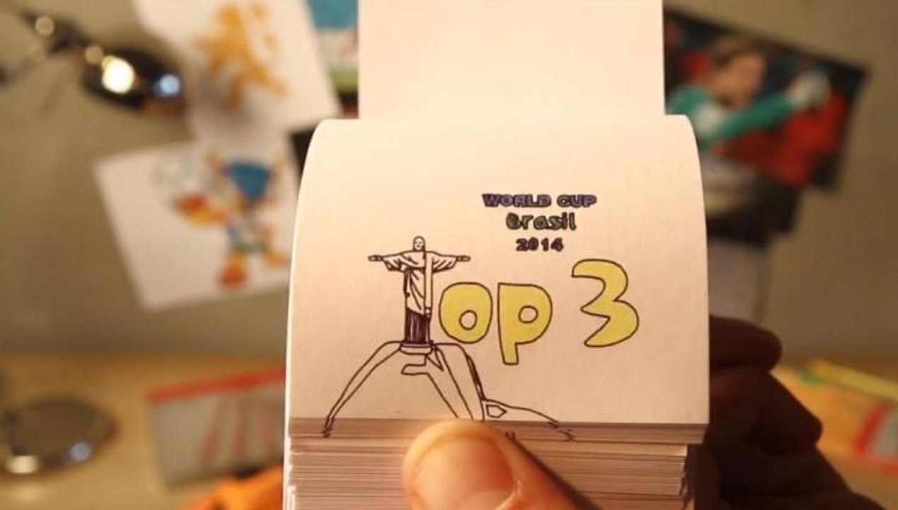 Coupe du monde 2014 : Les 3 plus beaux buts du Mondial en version flipbook