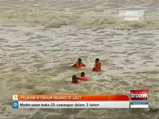 Pelajar 8 tahun hilang di Pantai Irama Bachok