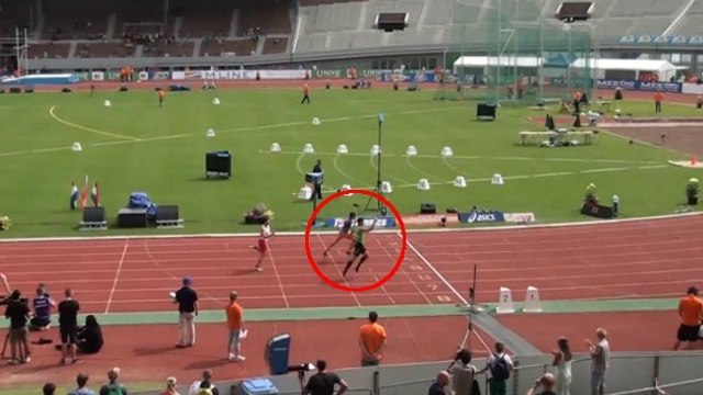 Eelco Sintnicolaas n'aurait jamais dû célébrer sa victoire trop tôt au 400 mètres haies