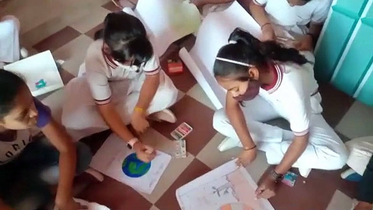 पत्रिका ग्लोबल फेस्ट... विद्यार्थियों ने रंगों से उकेरे सपने