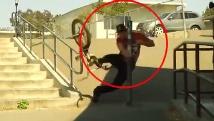 Fail BMX : Alfredo Mancuso se prend un poteau en pleine face