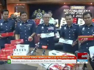 Sindiket seludup rokok bernilai RM13.55 juta dipatahkan
