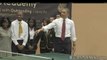 Barack Obama joue au ping-pong avec David Cameron