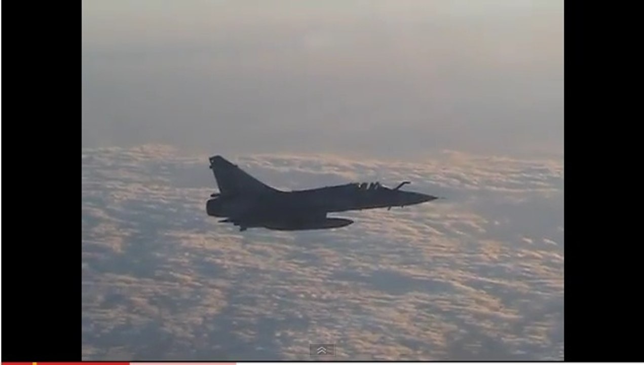 Ils ont été escortés par un Mirage