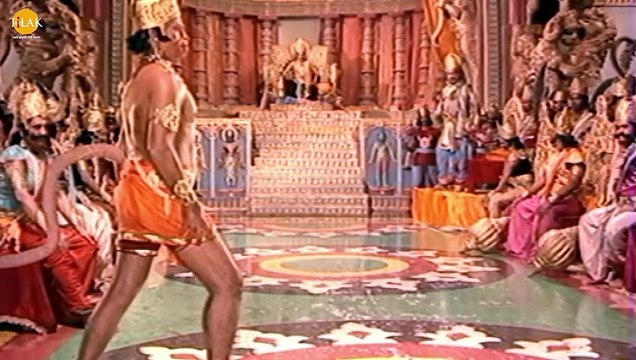 रामायण कथायें - वीर अंगद ने लंका में रावण को कैसे किया अपमानित । Humiliation of Ravan by Veer Angad | Ramanand Sagar Krit Ramayan | Tilak