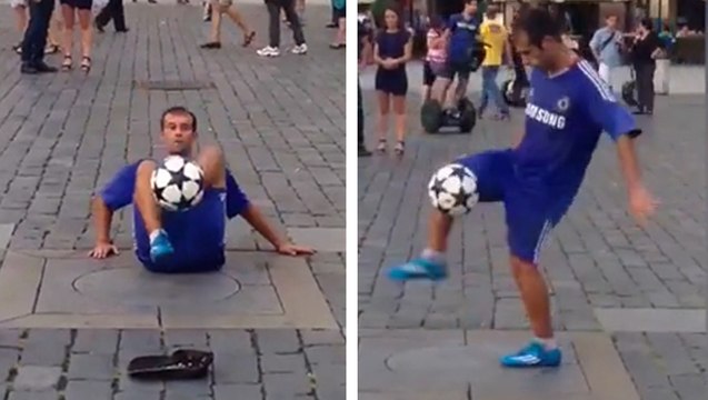Freestyle Football : Il réussit des jongles de folie en pleine rue