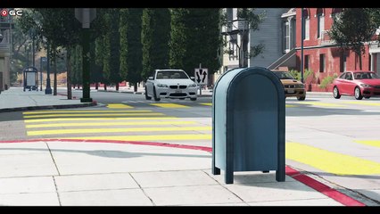 BMW Vs SLOPE #6 Test Damage - City Car Crashes - BeamNG Driver