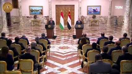 المؤتمر الصحفي المشترك للرئيس السيسي ونظيره الطاجيكي
