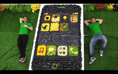 Un iPhone 5 géant... en fruits et légumes !