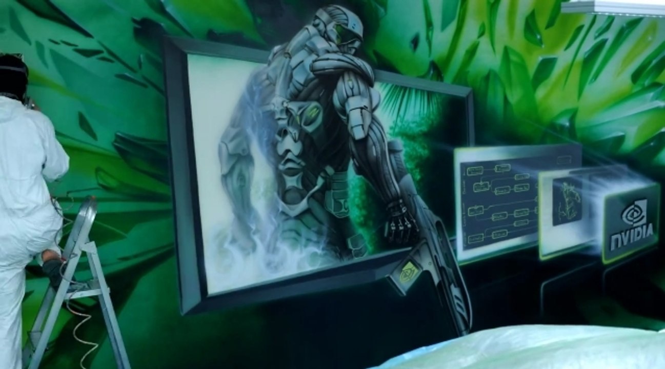 Une journée, une fresque murale