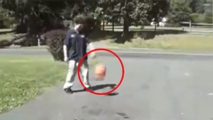 Fail: Un ballon de basket lui explose au visage