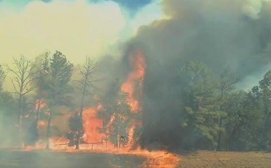Texas: Découvrez la vitesse à laquelle se propage un incendie