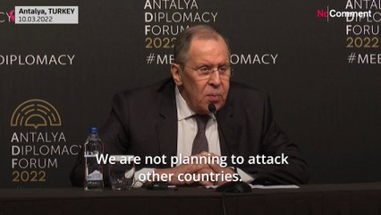 Lavrov: Russia doesn't plan to attack other countries and did not attack Ukraine