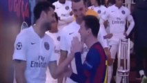 Lionel Messi plaisante avec Zlatan Ibrahimovic et Thiago Motta