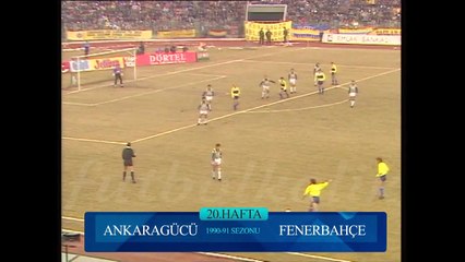 Ankaragücü 3-3 Fenerbahçe 24.02.1991 - 1990-1991 Turkish 1st League Matchday 20