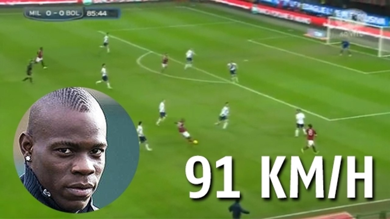 Le but hallucinant de 30 mètres de Mario Balotelli avec le Milan AC
