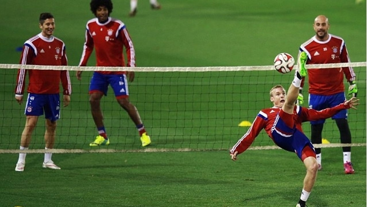 Le tennis-ballon de folie des joueurs du Bayern Munich