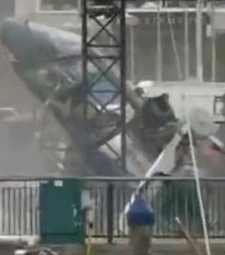 Crash d'un hélicoptère filmé en Nouvelle-Zélande