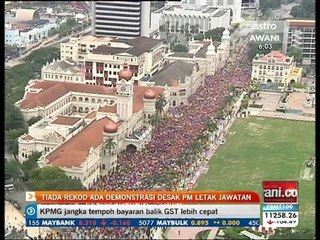 Tiada rekod ada demonstrasi desak PM letak jawatan