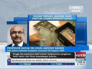 Kadar faedah jangka naik faktor utama ringgit susut