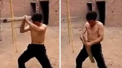 Ces spécialistes de Kung Fu ont une technique très particulière pour bloquer les coups