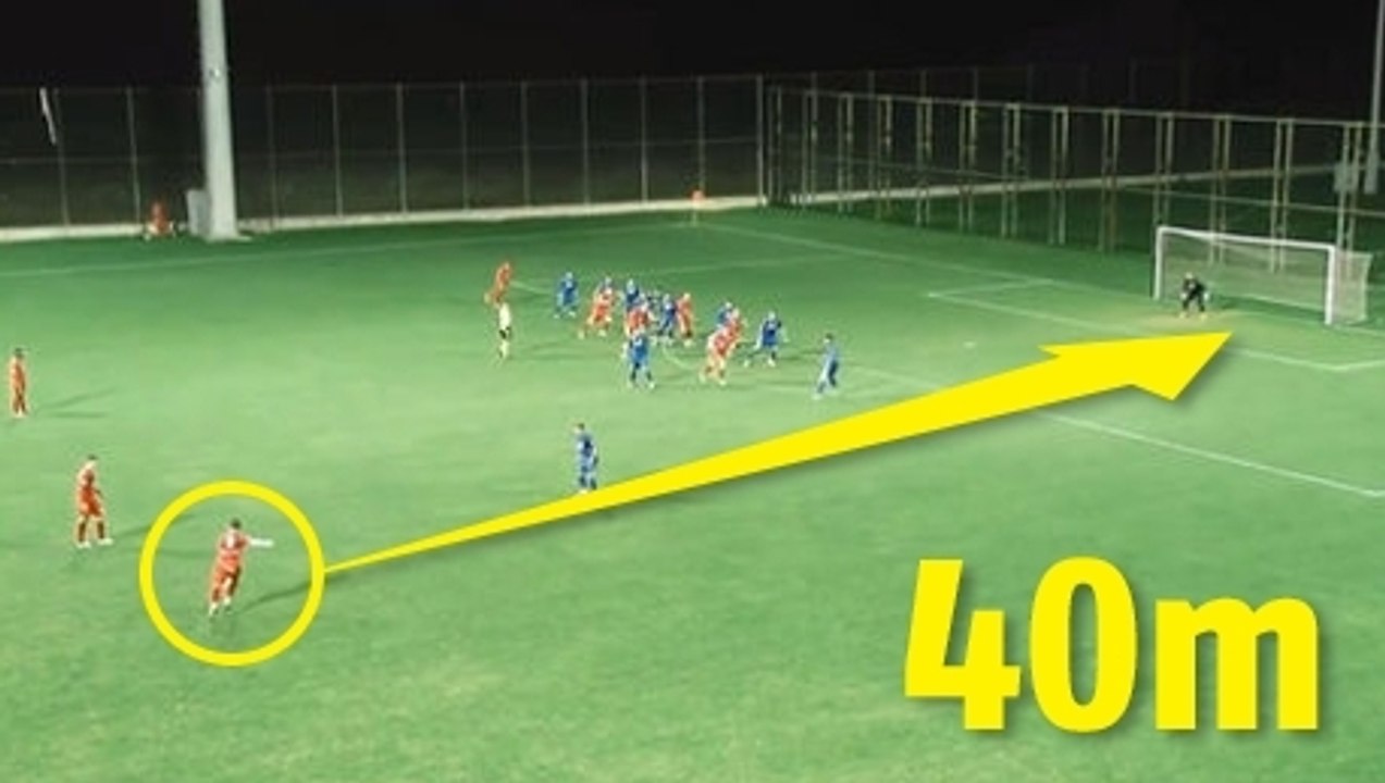 Un sublime coup franc inscrit de plus de 40 mètres