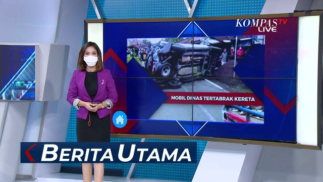 Mobil Pejabat Dinas Pendidikan di Tasikmalaya Ditabrak Kereta Api, Kobran Terluka di Bagian Kepala