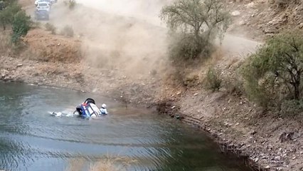 Le pilote Tänak échappe de peu à la noyade !