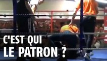 Ce boxeur n'obéit pas à l'arbitre, un juge va venir le mettre KO !