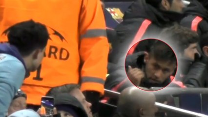 Neymar s'embrouille avec un supporter de Manchester City
