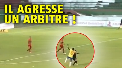 Un arbitre frappé par un joueur en plein match