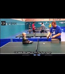 Ce bébé est un pro du Ping Pong dans le Zapping Gentside