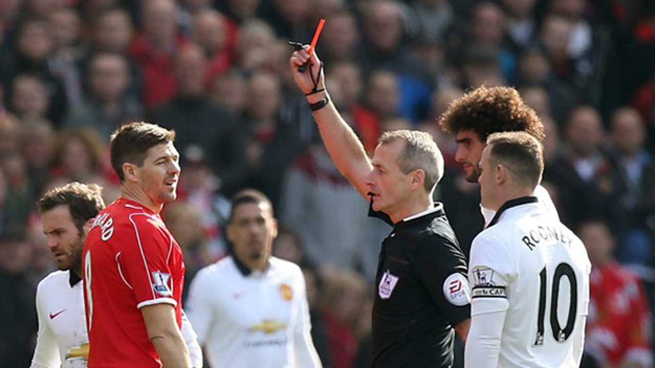L'expulsion de Steven Gerrard après 41 secondes de jeu