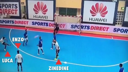 Zinedine Zidane et ses deux fils font le show lors d'un futsal