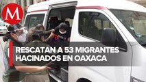 Aseguran a 53 migrantes en casa de seguridad en Oaxaca