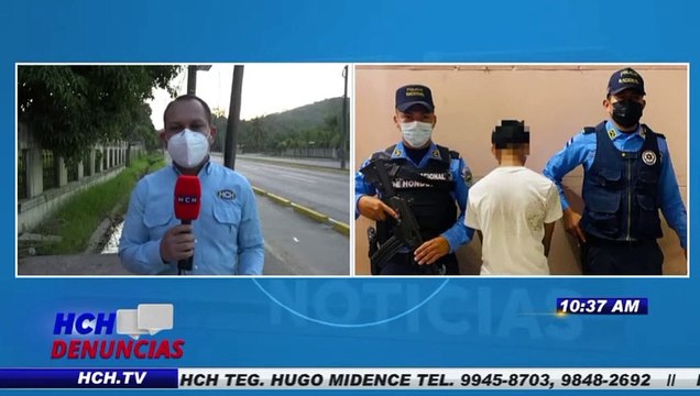 Un menor infractor, entre las recientes capturas en Puerto Cortés